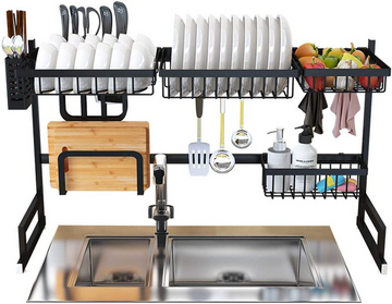 ESTANTE MULTIFUNCIONAL DE COCINA ALMACENAMIENTO 2 NIVELES