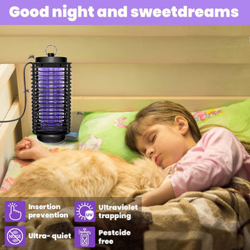 LÁMPARA MATA MOSQUITOS LUZ LED